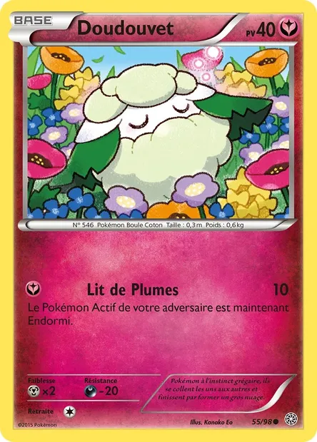 Doudouvet, carte Pokémon AOR 55 — extension Origines Antiques