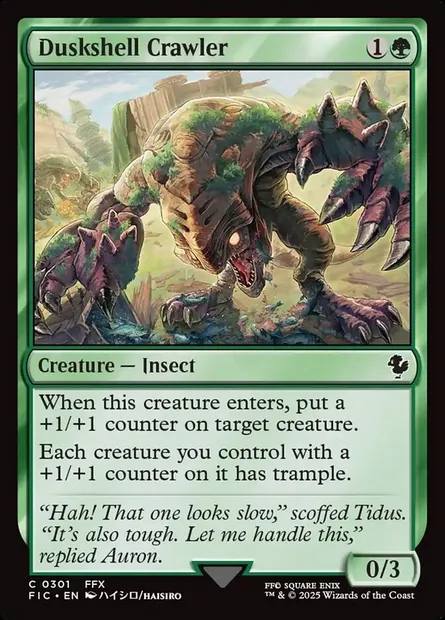 Duskshell Crawler, Magic card FIC 301 — Final Fantasy Commander set