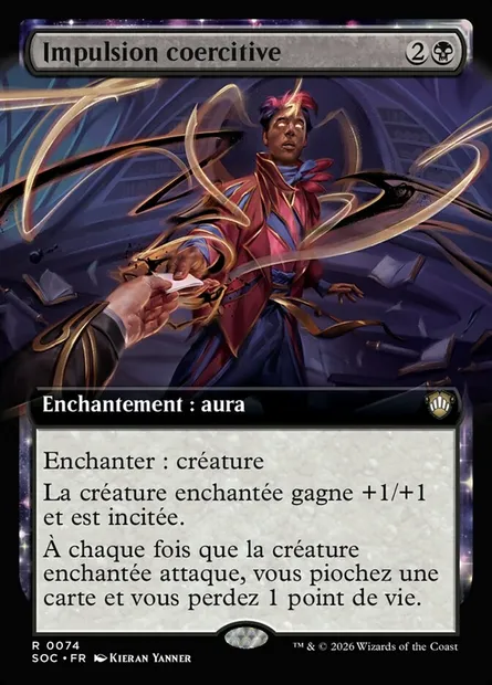 Impulsion coercitive, carte Magic SOC 74 — extension Secrets of Strixhaven Commander