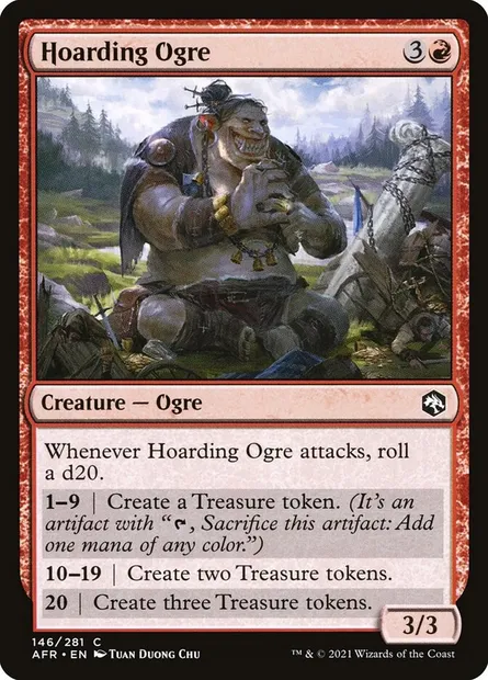 Hoarding Ogre, Magic card AFR 146 — Adventures in the Forgotten Realms set