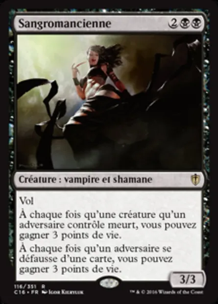 Sangromancienne, carte Magic C16 116 — extension Commander 2016