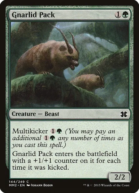 Gnarlid Pack, Magic card MM2 144 — Modern Masters 2015 set
