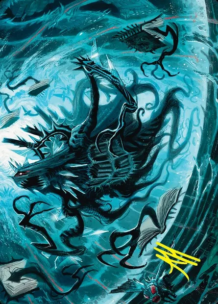 Overlord of the Floodpits // Overlord of the Floodpits, Magic card ADSK 4 — Duskmourn: House of Horror Art Series set