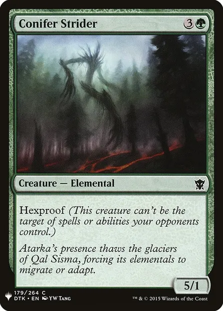 Conifer Strider, Magic card PLST DTK-179 — The List set
