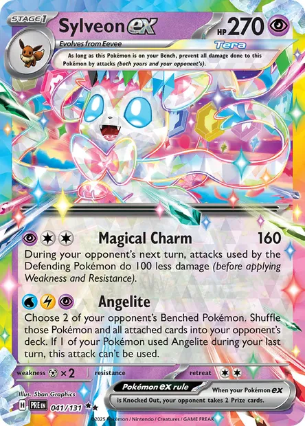 Sylveon ex, Pokémon card PRE 041 — Prismatic Evolutions set