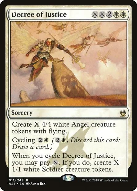 Decree of Justice, Magic card A25 11 — Masters 25 set
