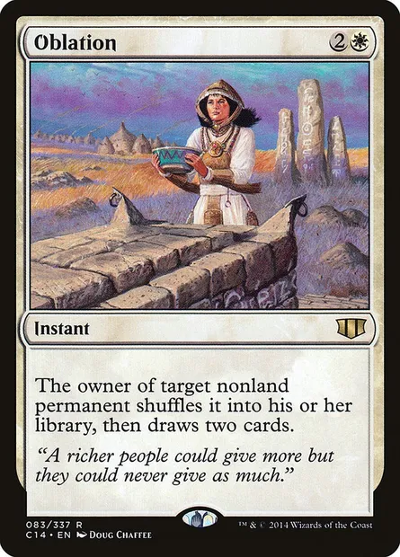 Oblation, Magic card C14 83 — Commander 2014 set