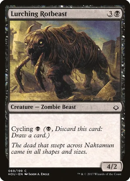 Lurching Rotbeast, Magic card HOU 69 — Hour of Devastation set