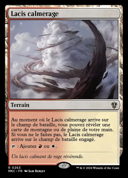 Lacis calmerage, carte Magic MKC 263 — extension Murders at Karlov Manor Commander