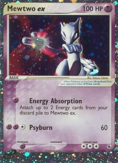 Mewtwo ex, Pokémon card RS 101 — Ruby & Sapphire set