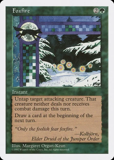 Foxfire, Magic card 5ED 295 — Fifth Edition set