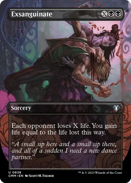 Exsanguinate, Magic card CMM 638 — Commander Masters set