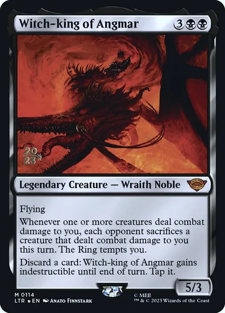 Roi-sorcier d'Angmar, carte Magic PLTR 114s — extension Tales of Middle-earth Promos