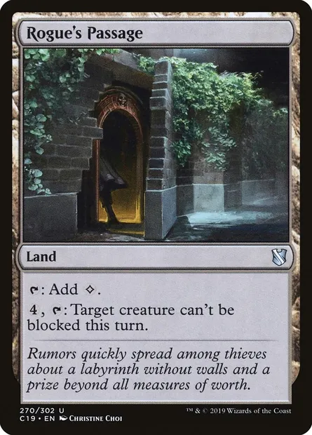Rogue's Passage, Magic card C19 270 — Commander 2019 set