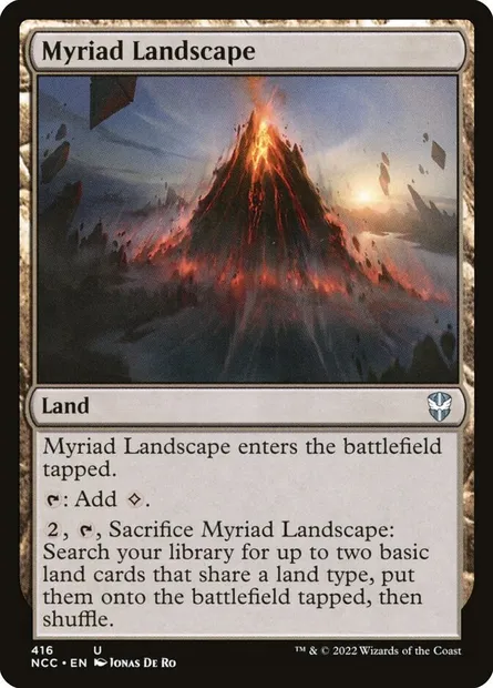 Myriad Landscape, Magic card NCC 416 — New Capenna Commander set