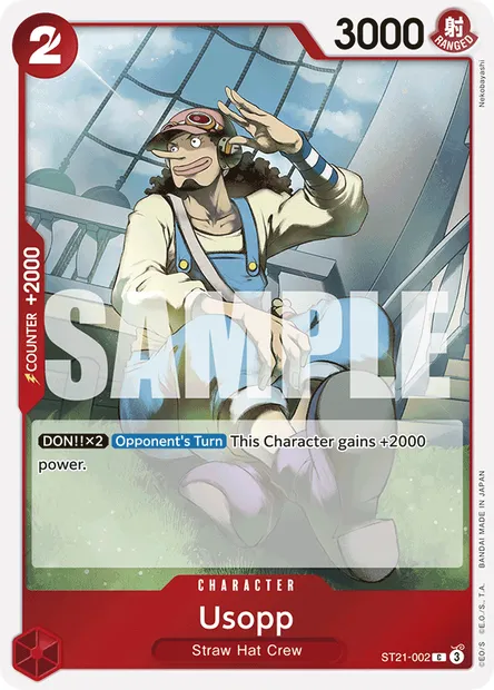 Usopp, One Piece card ST21-002 — GEAR5 set