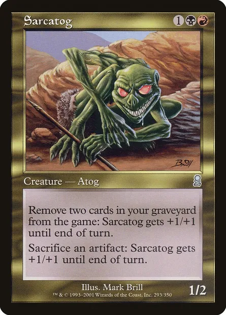 Sarcatog, Magic card ODY 293 — Odyssey set