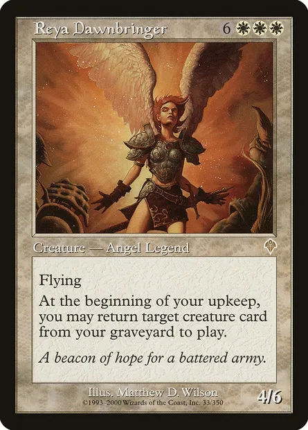 Reya Dawnbringer, Magic card INV 33 — Invasion set