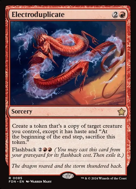 Electroduplicate, Magic card FDN 85 — Foundations set