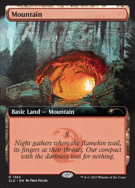 Mountain, Magic card SLD 1365 — Secret Lair Drop set