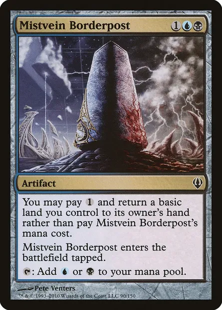 Mistvein Borderpost, Magic card ARC 90 — Archenemy set