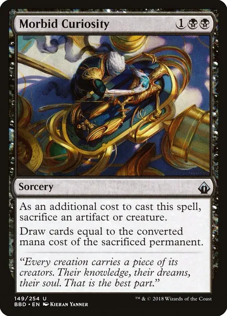 Morbid Curiosity, Magic card BBD 149 — Battlebond set