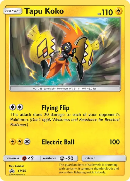 Tokorico, carte Pokémon SM 30 — extension Promo SM