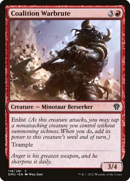 Coalition Warbrute, Magic card DMU 118 — Dominaria United set
