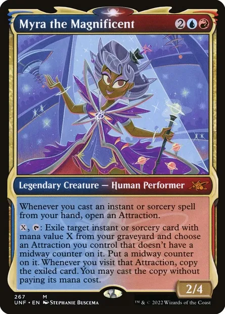 Myra the Magnificent, Magic card UNF 267 — Unfinity set