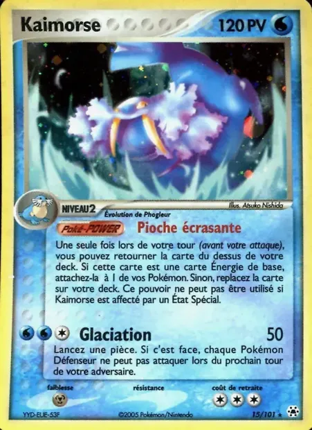 Kaimorse, carte Pokémon HL 15 — extension EX Légendes Oubliées
