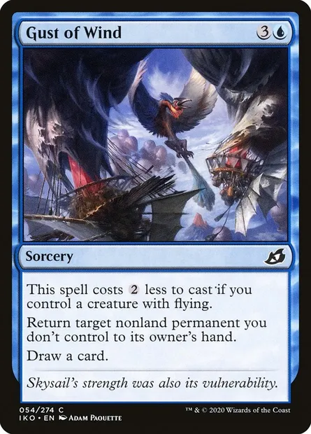 Gust of Wind, Magic card IKO 54 — Ikoria: Lair of Behemoths set