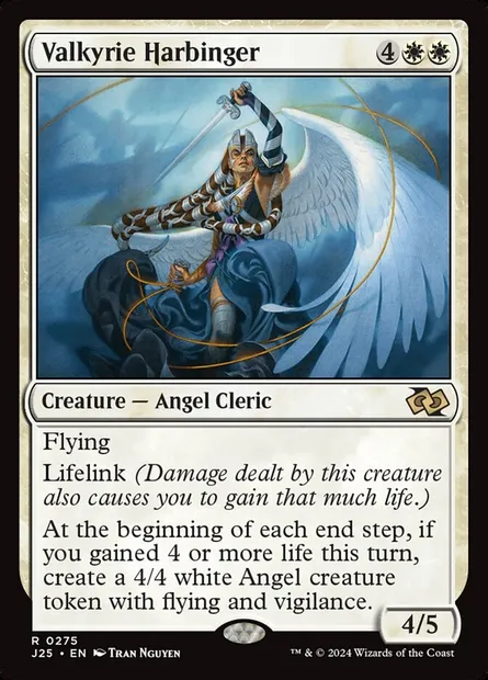 Valkyrie Harbinger, Magic card J25 275 — Foundations Jumpstart set