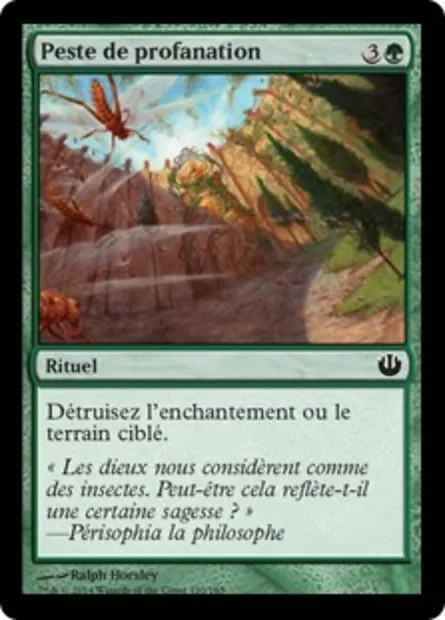 Peste de profanation, carte Magic JOU 120 — extension Incursion dans Nyx