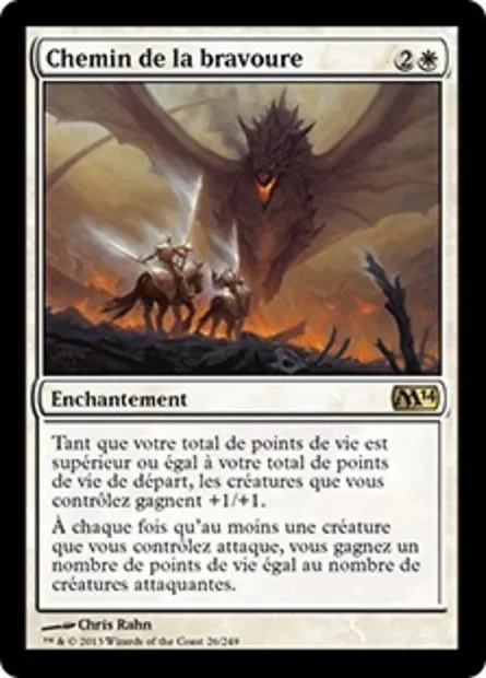 Chemin de la bravoure, carte Magic M14 26 — extension Magic 2014