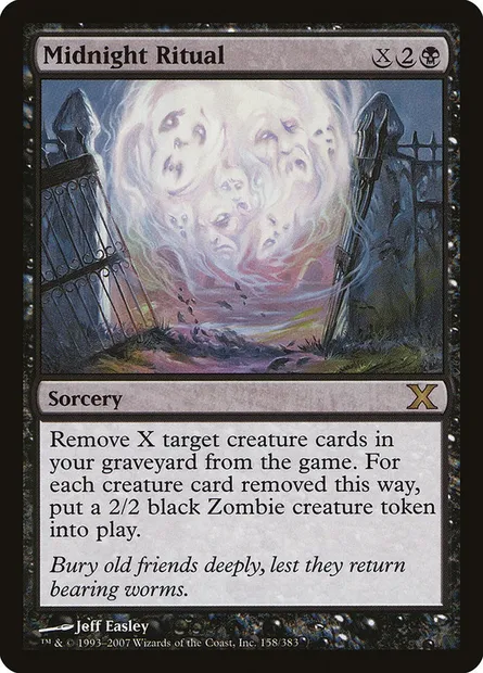 Midnight Ritual, Magic card 10E 158 — Tenth Edition set