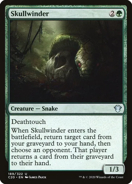 Skullwinder, Magic card C20 189 — Commander 2020 set