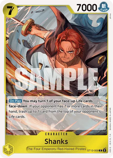 Shanks, carte One Piece ST13-009 — extension The Three Brothers