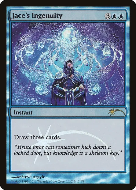 Ingéniosité de Jace, carte Magic F11 7 — extension Friday Night Magic 2011