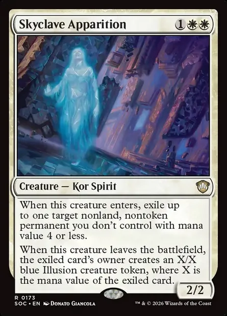 Skyclave Apparition, Magic card SOC 173 — Secrets of Strixhaven Commander set