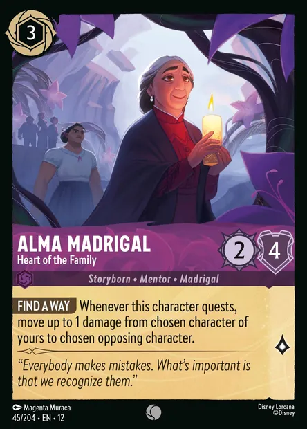 Alma Madrigal - Heart of the Family, Disney Lorcana card CH12-045 — Wilds Unknown set