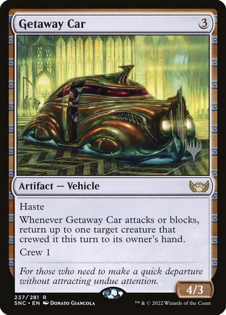 Getaway Car, Magic card PSNC 237p — Streets of New Capenna Promos set