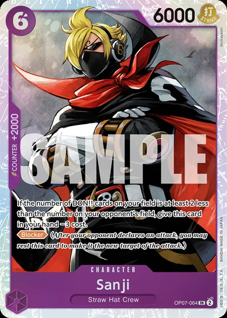 Sanji, One Piece card OP07-064 — 500 YEARS IN THE FUTURE set