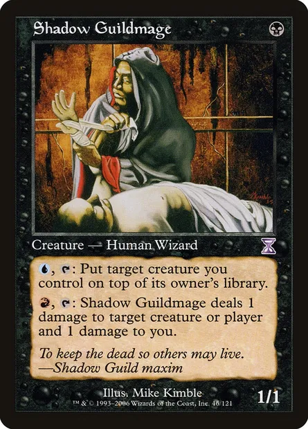 Shadow Guildmage, Magic card TSB 46 — Time Spiral Timeshifted set