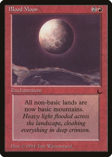 Blood Moon, Magic card DRK 58 — The Dark set