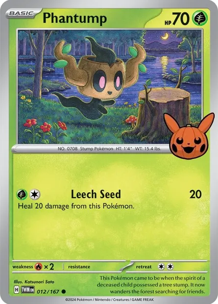 Brocélôme, carte Pokémon TOT24 012 — extension Trick or Trade 2024