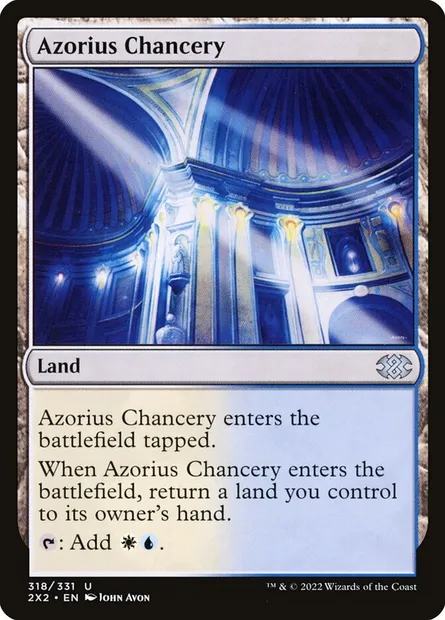 Azorius Chancery, Magic card 2X2 318 — Double Masters 2022 set