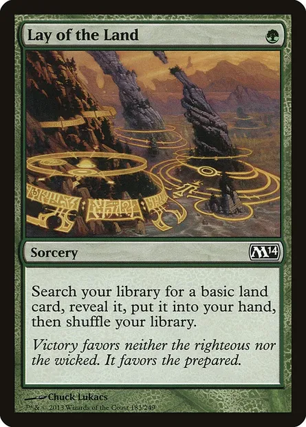 Lay of the Land, Magic card M14 183 — Magic 2014 set