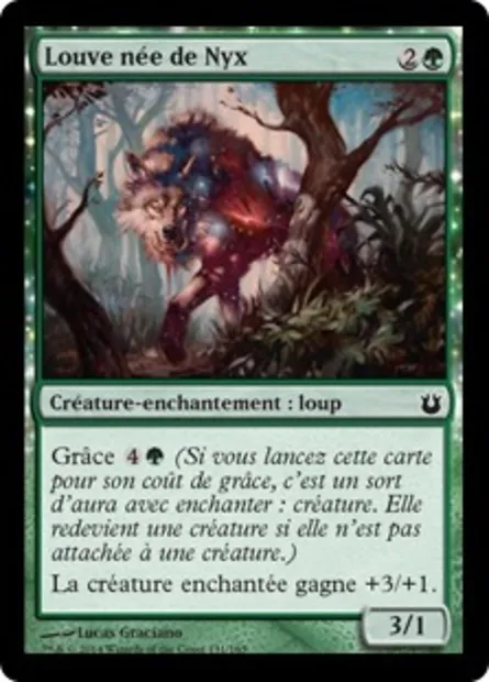 Louve née de Nyx, carte Magic BNG 131 — extension Créations divines