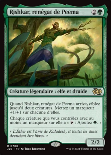 Rishkar, renégat de Peema, carte Magic J25 708 — extension Foundations Jumpstart