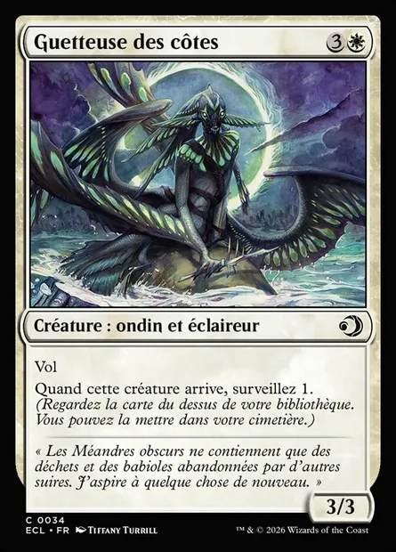 Guetteuse des côtes, carte Magic ECL 34 — extension Lorwyn Eclipsed